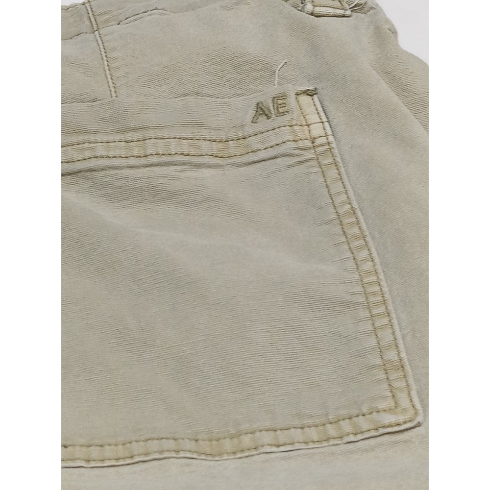 American Eagle Cargo Pants Womens 16 Tan Stretch Utility Casual Wide Leg - Picture 9 of 13